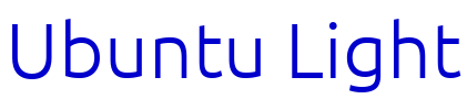 Ubuntu Light шрифт